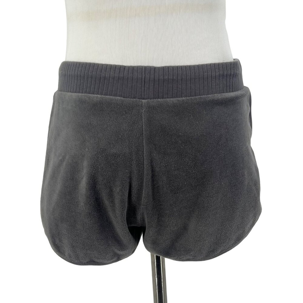 VTG Victorias Secret Set Gray Velour Sweater Shorts Sequin Tank Set| Y2K McBling - Picture 8 of 16